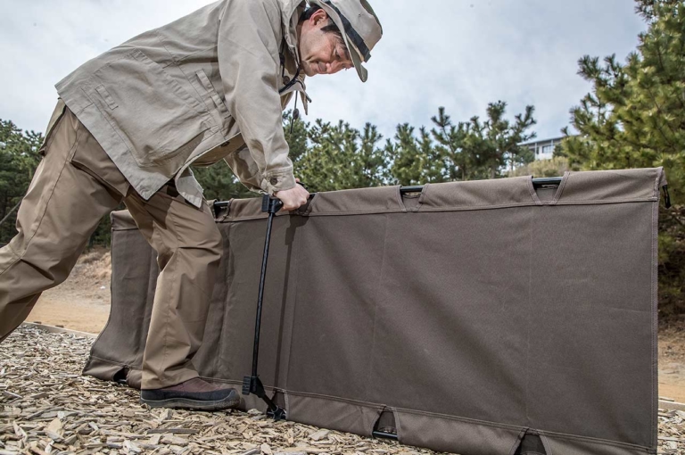 ワークマン|フィールドコア ベーシックアルミローコット|ワークマン上位モデルは使い勝手良し! おすすめキャンプ用品5点セット #2【ワンランクアップの快適アイテム】