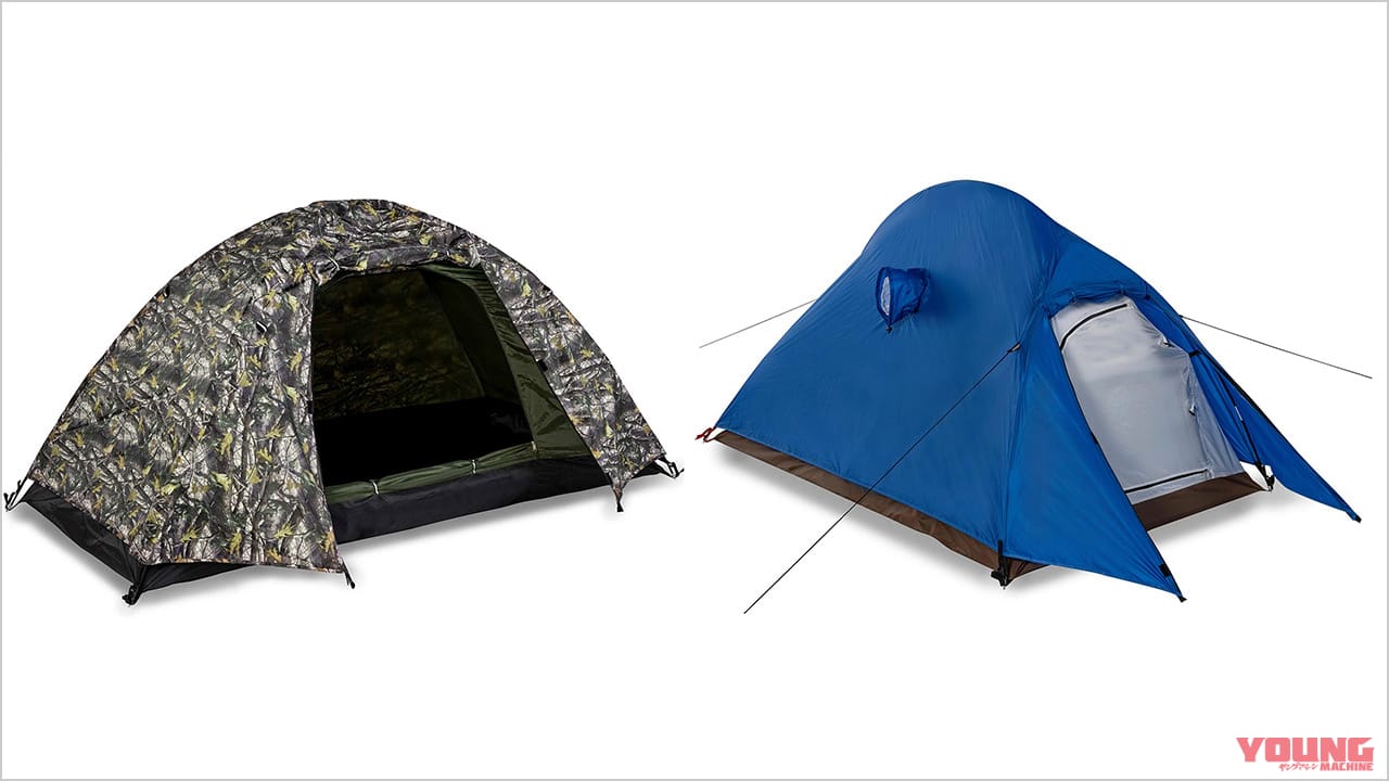キャンプツーリングならこれだ ワークマンの設営カンタンドーム型テント ベーシック ドームテント ミシックツーリングテント Ag Webヤングマシン 新車バイクニュース