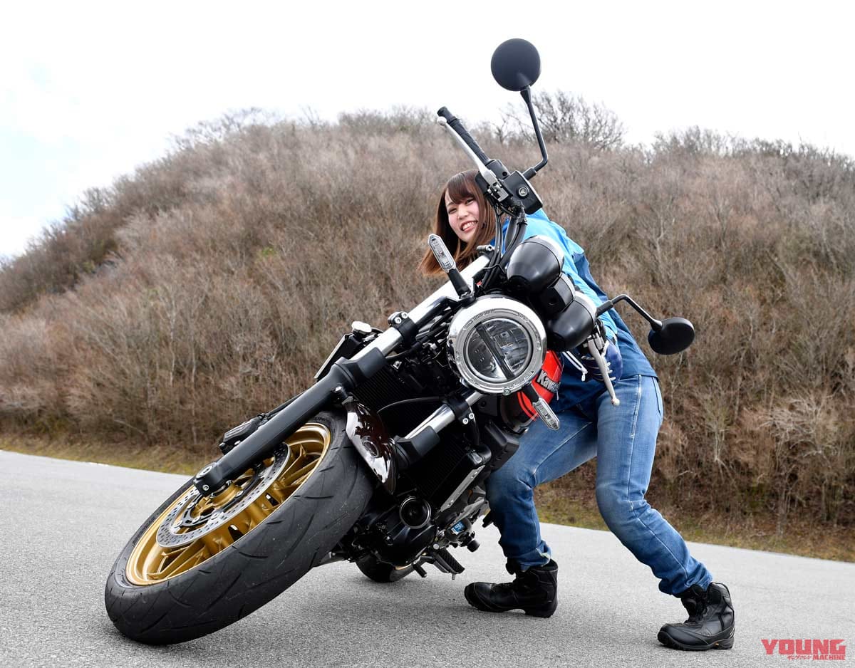 |カワサキZ650RS 女子力チェック試乗インプレッション【余力が残る分コンパクトに取り回せる】