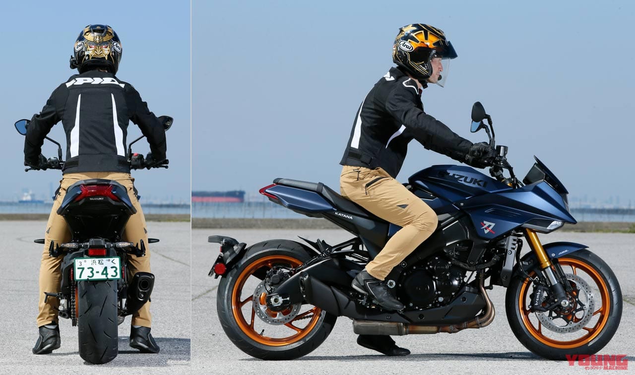 ‘22 スズキ カタナ|ライディングポジション|スズキ’22カタナ試乗インプレッション【電子制御の進化でさらに走りが上質に】