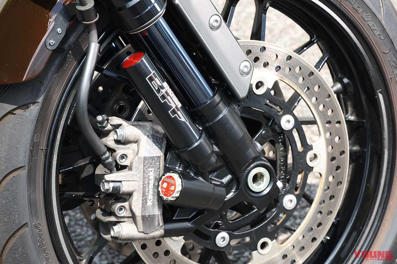 |安定の減衰力でZ900RSの走りを底上げ! ショーワBFF(フォーク)&BFRCライト(リヤショック)