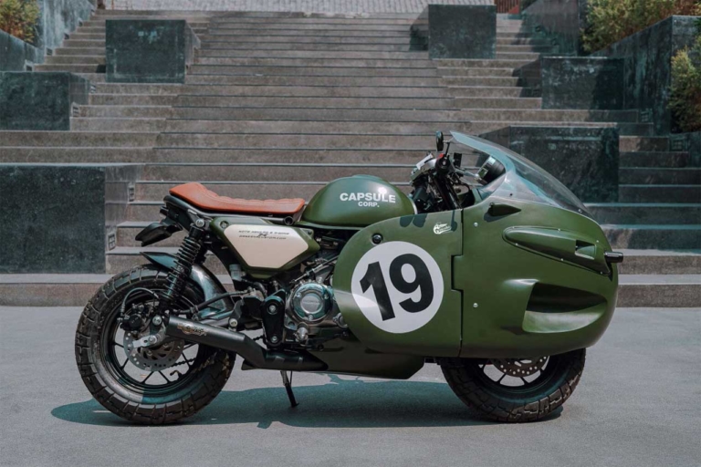MONKEY RACER REPLICA GANESHA by Note GC-M00C|鳥山明かV型8気筒レーサーか?! モンキー125のカスタム車「レーサーレプリカ・ガネーシャ」がイカス!