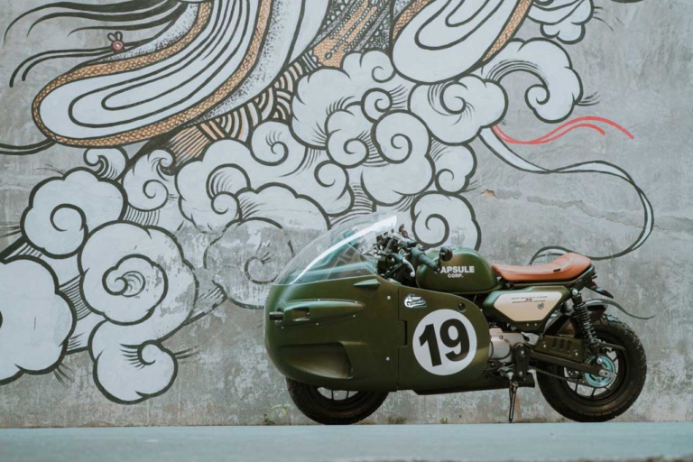 MONKEY RACER REPLICA GANESHA by Note GC-M00C|鳥山明かV型8気筒レーサーか?! モンキー125のカスタム車「レーサーレプリカ・ガネーシャ」がイカス!