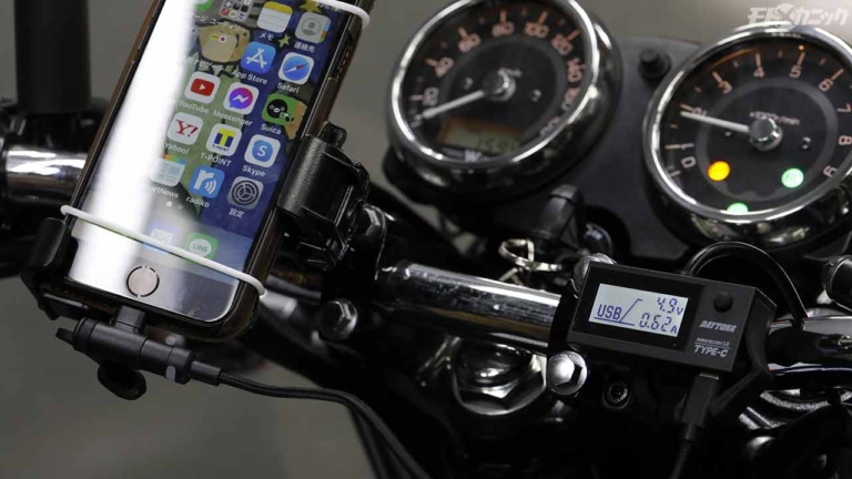 ツーリングのお供・スマホナビのバイク電源を安定確保する方法〈USB