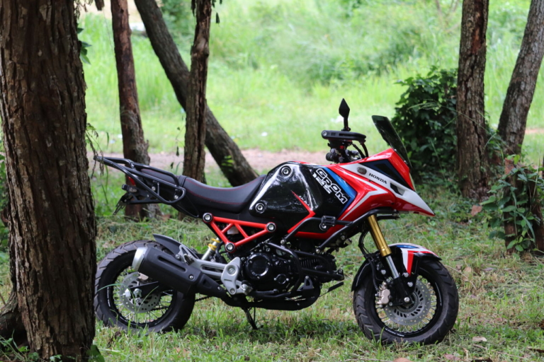 GROM ADVENTURE GANESHA by Note|鳥山明かV型8気筒レーサーか?! モンキー125のカスタム車「レーサーレプリカ・ガネーシャ」がイカス!