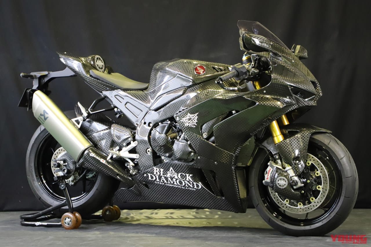 エーテック|CBR1000RR-R|エーテックのカーボンパーツ”BLACK DIAMOND” より、一挙に3機種用がリリース