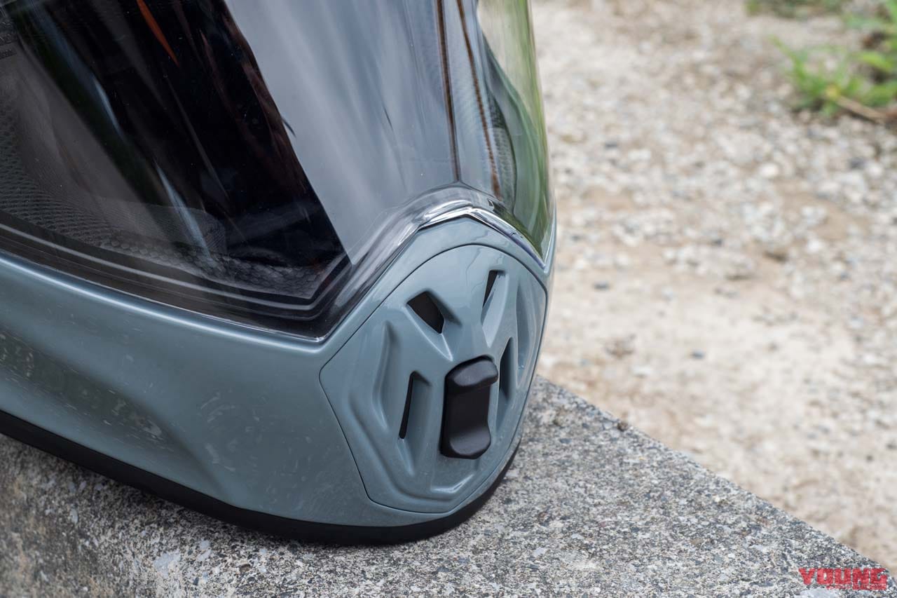 口元のベンチレーションの見ためがイカツイ|2022年8月発売のLS2 新作ヘルメットを試用インプレ! 見ためはターミネーター仕様 製品名は「ストリートファイター」です