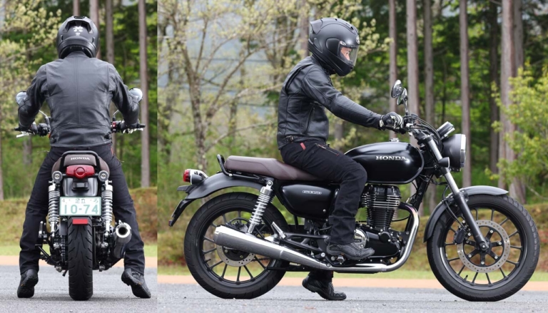 ホンダGB350|ライディングポジション|今、旬な中型クラスのネオクラ3台を乗り比べてみた!〈クラシック350/SR400/GB350〉