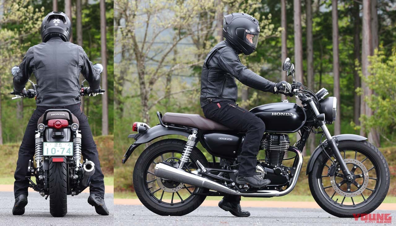 ホンダGB350|ライディングポジション|今、旬な中型クラスのネオクラ3台を乗り比べてみた!〈クラシック350/SR400/GB350〉