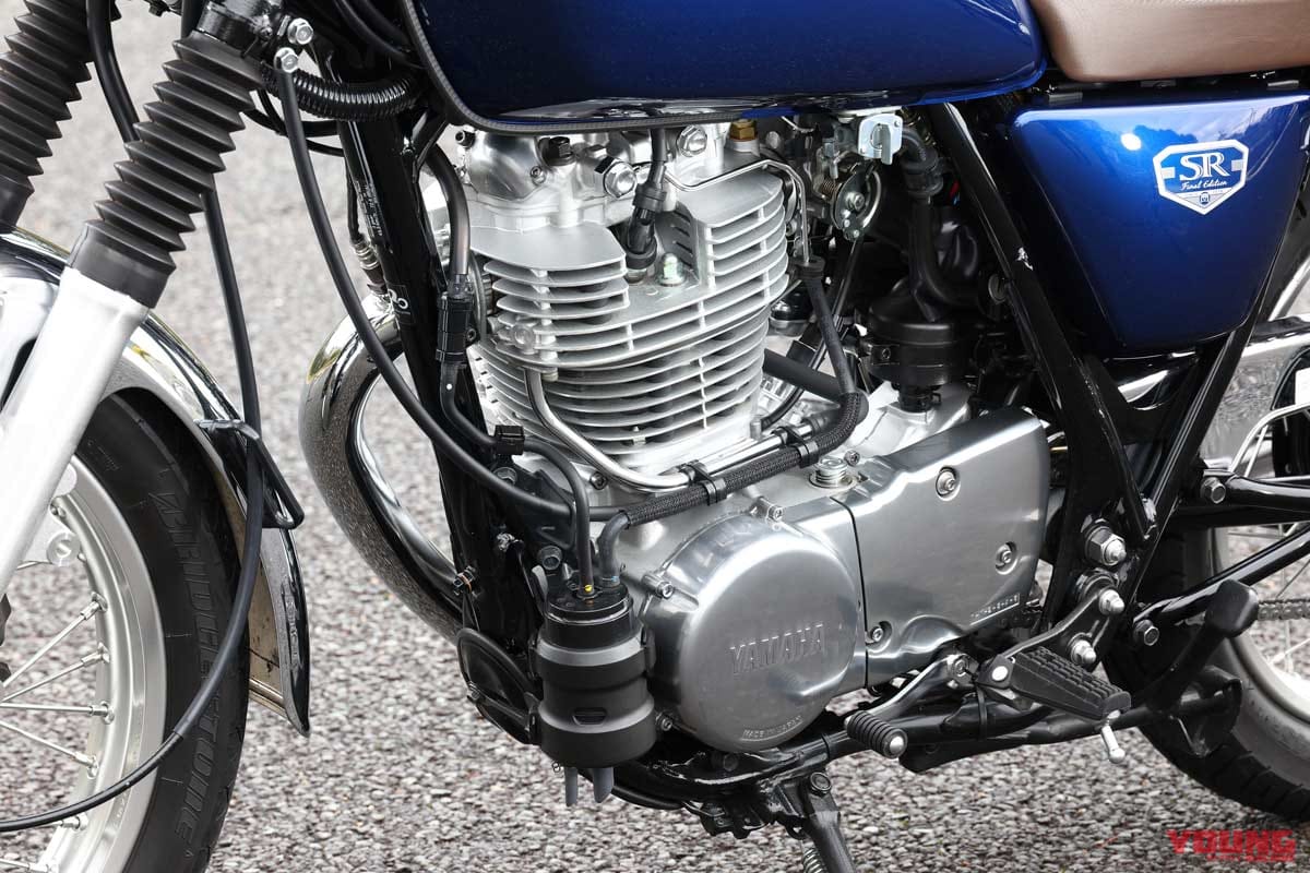SR400|エンジン|今、旬な中型クラスのネオクラ3台を乗り比べてみた!〈クラシック350/SR400/GB350〉