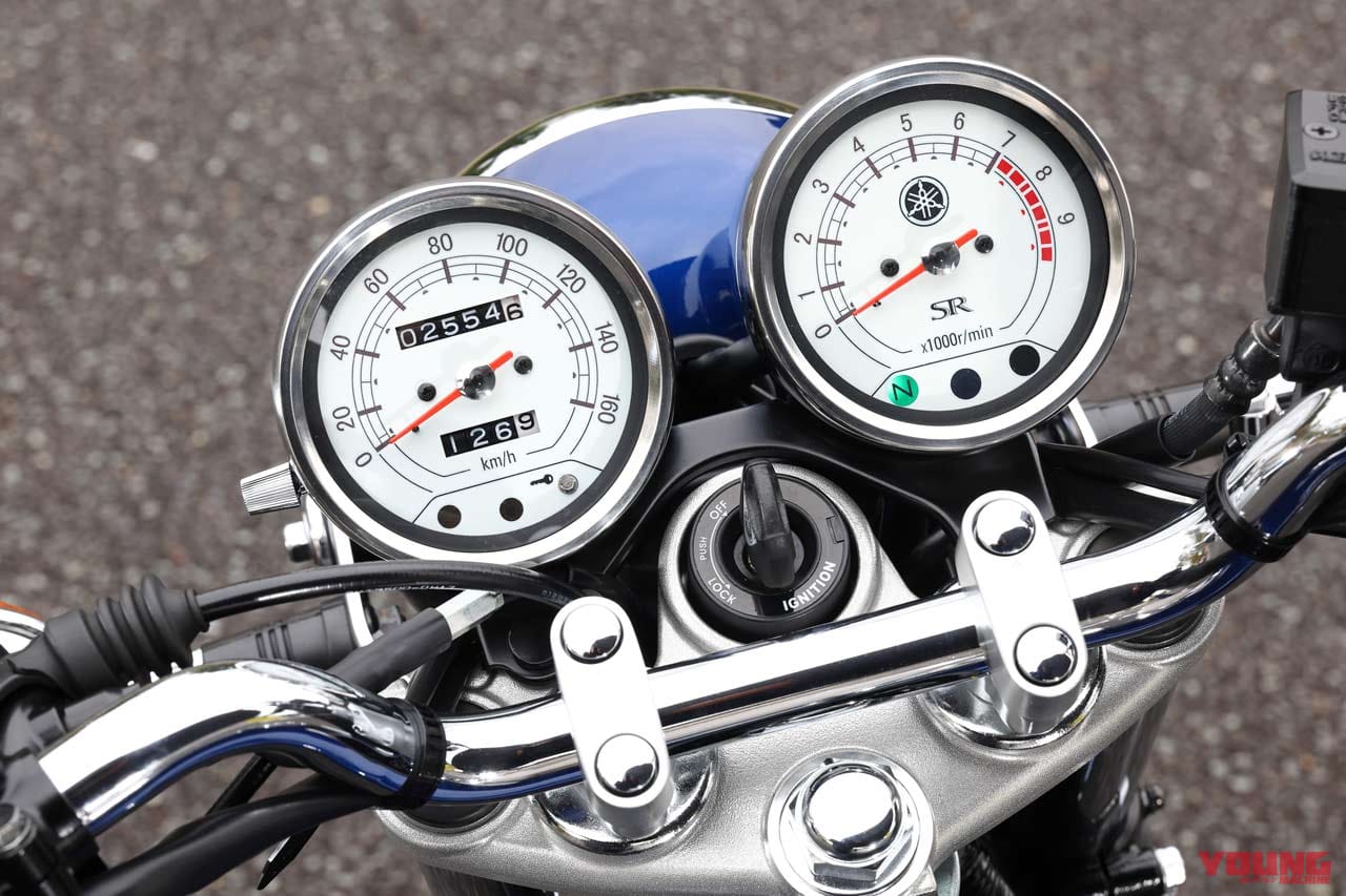 SR400|メーター|今、旬な中型クラスのネオクラ3台を乗り比べてみた!〈クラシック350/SR400/GB350〉