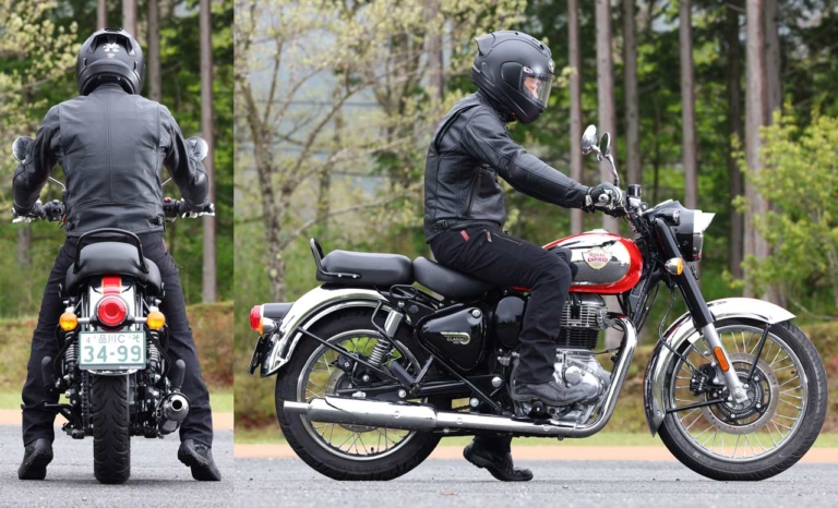 ロイヤルエンフィールド クラシック350|ライディングポジション|ロイヤルエンフィールド クラシック350 ディテール解説【最新技術が生み出す、クラシックの香り】