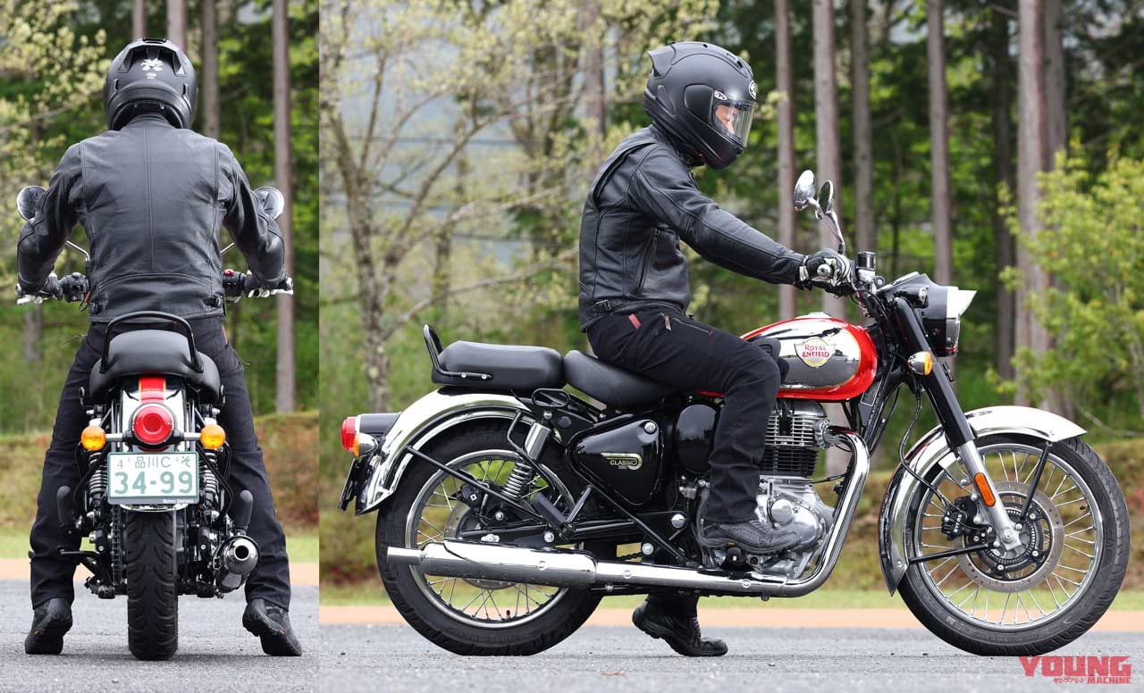 ロイヤルエンフィールド クラシック350|ライディングポジション|ロイヤルエンフィールド クラシック350 ディテール解説【最新技術が生み出す、クラシックの香り】