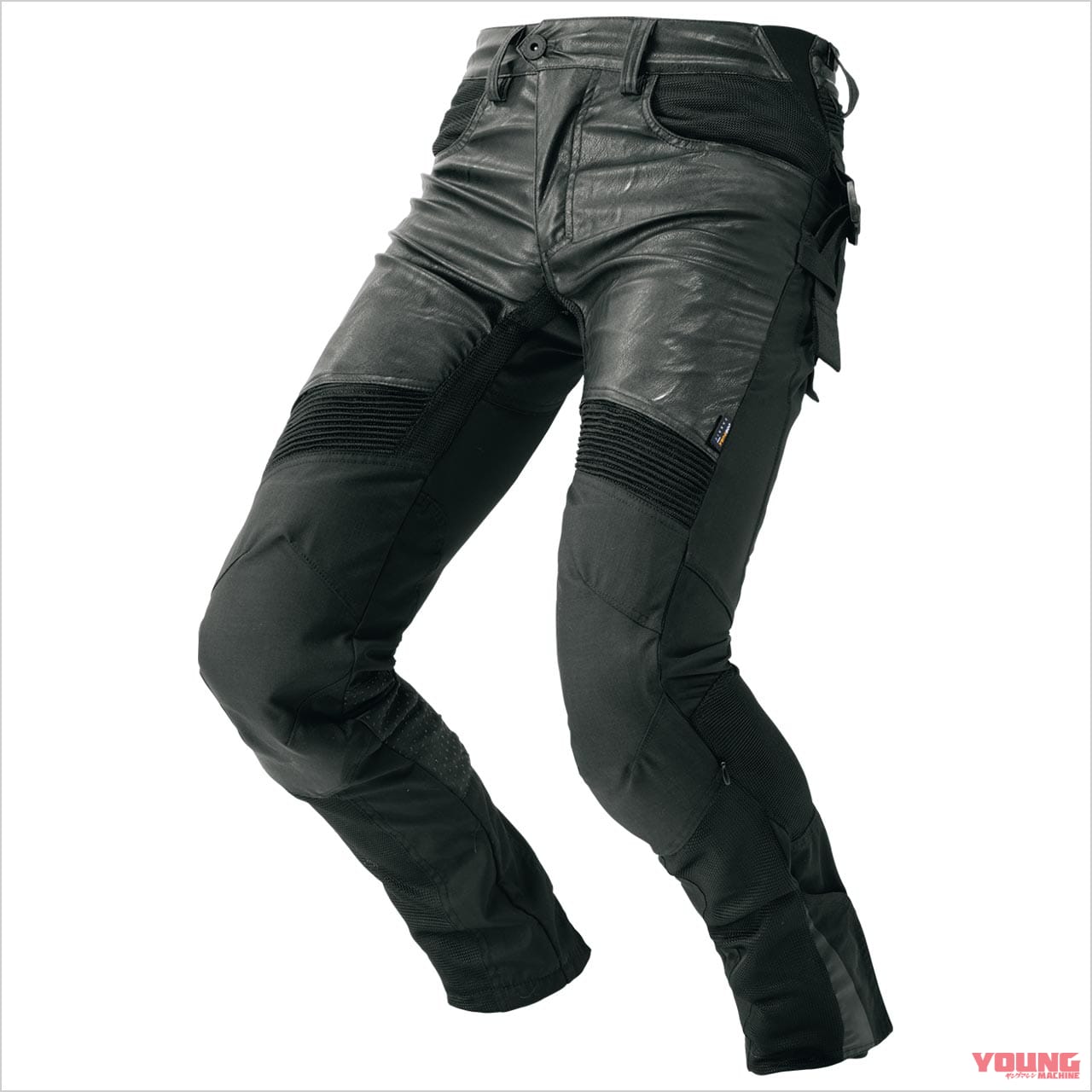 ワークマン RD104 フィールドコアCORDURA®EUROライダースメッシュパンツ|ワークマンのライダースメッシュジャケットに合皮採用カラーが登場! 質感/通気性ともに向上〈コーデュラユーロシリーズ〉