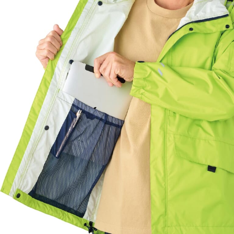 ワークマン ER001 イージスエントラントレインスーツ|ポケット|ライダー向け! ワークマン’22レインアイテム5選【防水&透湿性の高さが自慢】