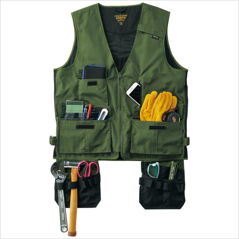 ワークマン UJ006B フィールドコア CORDURA® ユーティリティベスト|ワークマン’22コレクション バイクライフお助けアイテム7選〈シューズ/バッグ/ツナギetc〉