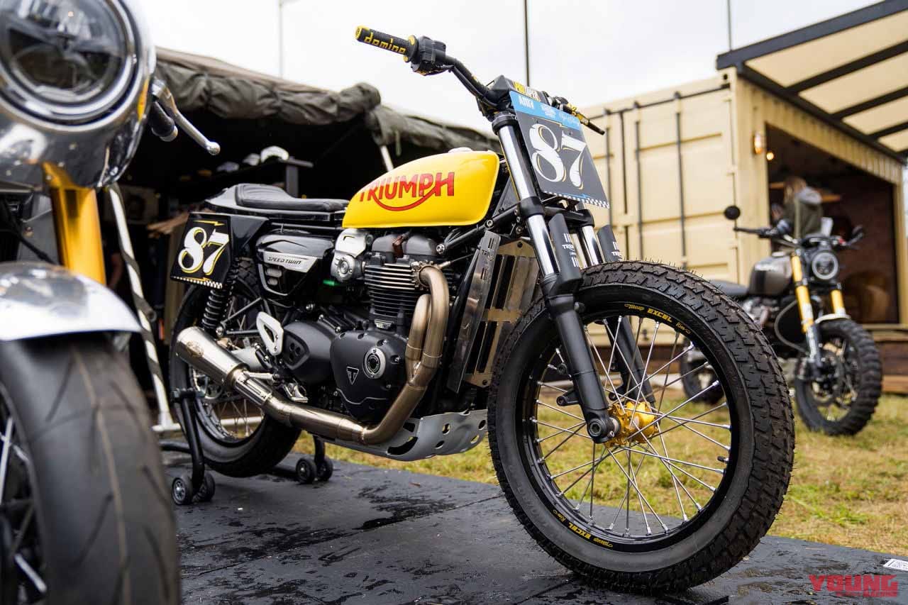 Triumph Speed Twin Flat Tracker|南仏の大イベント「ホイールス&ウェーブス」で見つけたカスタムマシン 厳選10車!