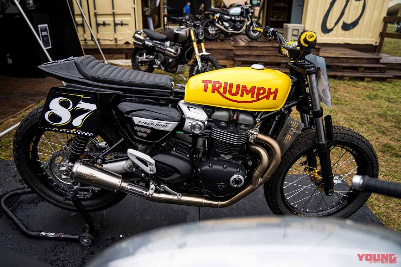 Triumph Speed Twin Flat Tracker|南仏の大イベント「ホイールス&ウェーブス」で見つけたカスタムマシン 厳選10車!