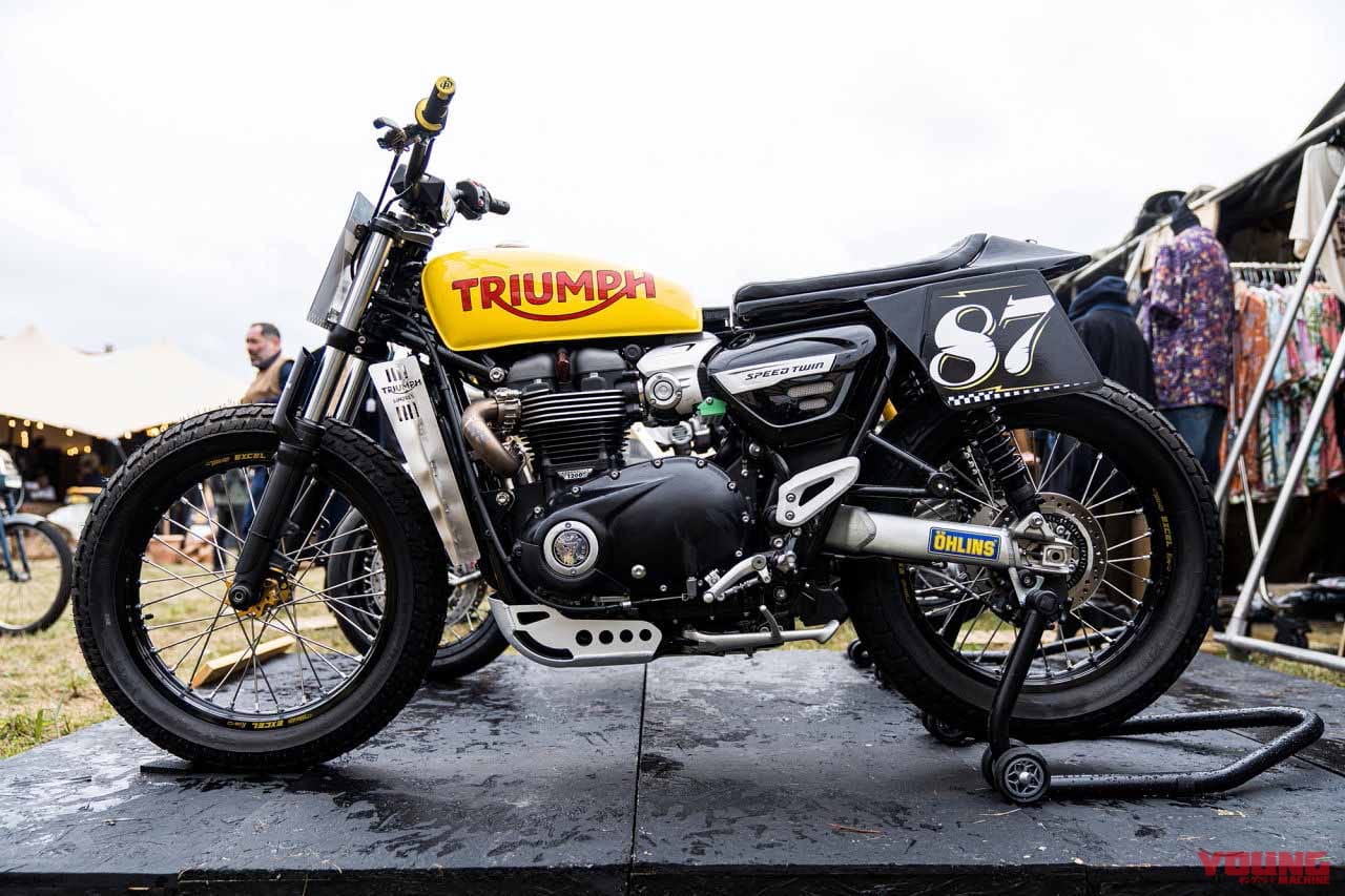 Triumph Speed Twin Flat Tracker|南仏の大イベント「ホイールス&ウェーブス」で見つけたカスタムマシン 厳選10車!