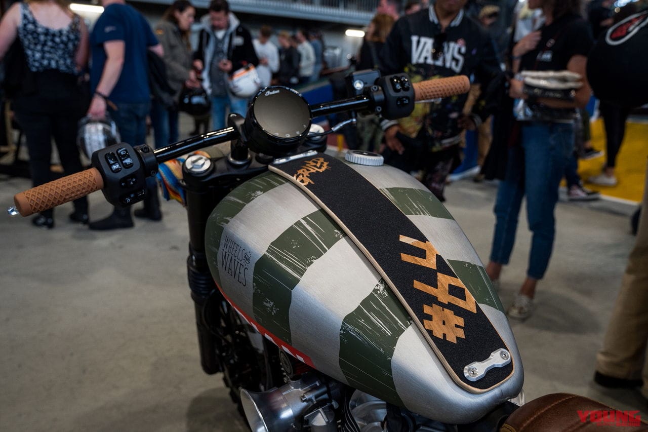Custom Indian Chief 'GRIND Machine' by Tank Machine x Rise Designs|南仏の大イベント「ホイールス&ウェーブス」で見つけたカスタムマシン 厳選10車!