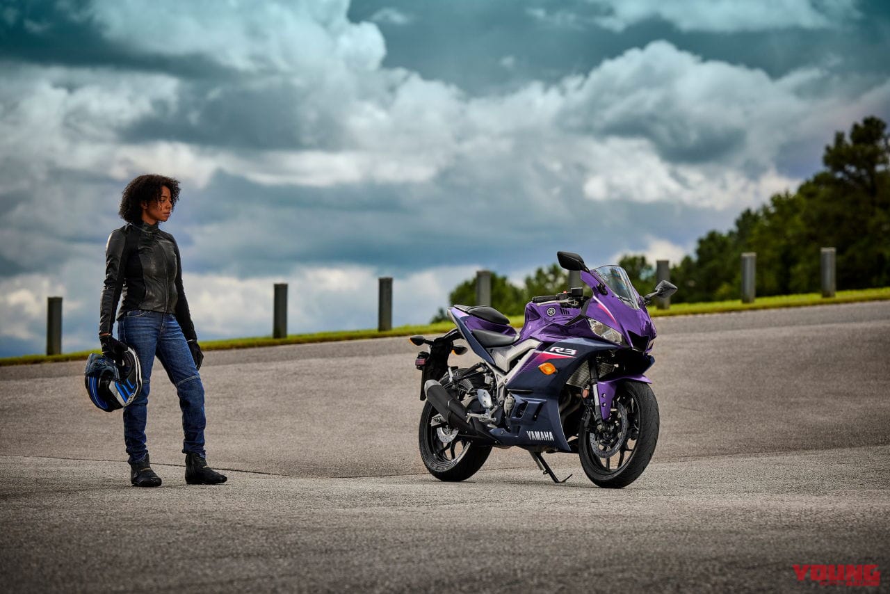 [写真] 23R3-Blue-B06 │ ヤマハ「YZF-R3」に’90年代っぽい新色パープルが登場！ ブルー＆ブラックは継続【北米】│WEB ...