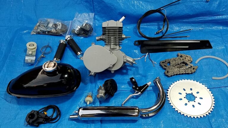 自作モペット製作記 #5|ママチャリをブッタ切ってエンジン搭載!! 原付バイク化計画進行中〈自作モペット製作記 #5〉