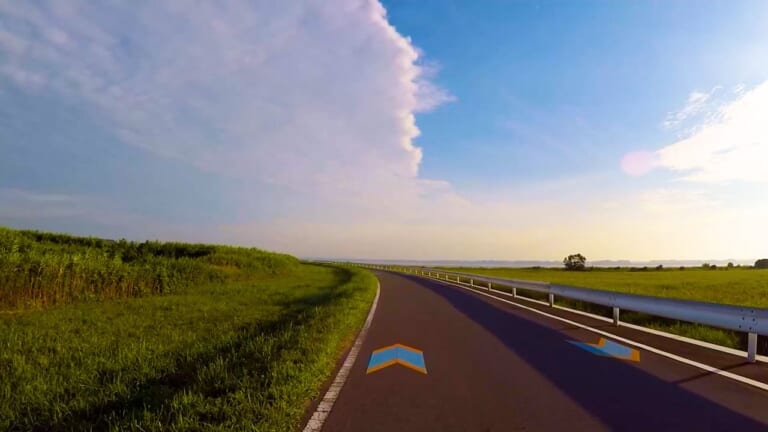 スーパーカブ110燃費アタック|最初の景色|低燃費にもほどがある! ホンダ スーパーカブ110でリッター96.5kmを達成!?【無改造&フルノーマル】