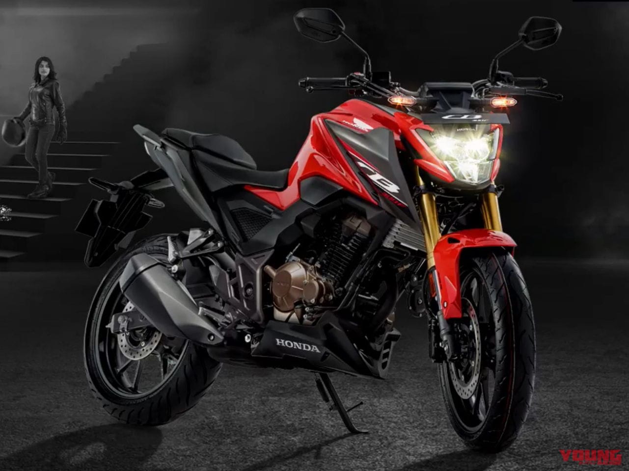 【速報】ホンダがインドで新型車「CB300F」を発表! エンジンは油冷単気筒を搭載?! 倒立フォークも