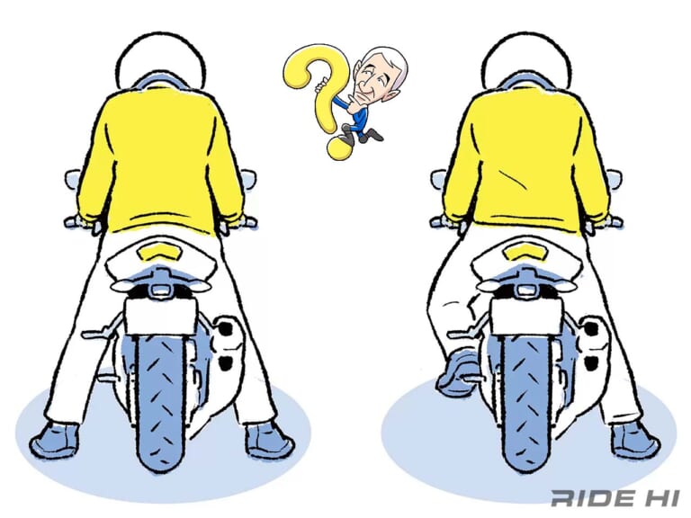 【Q＆A】足つきは軸足と利き足のどっちが安心?（53ページ目）