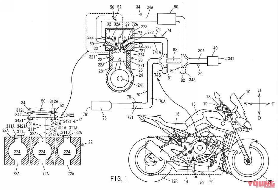 ヤマハ|3気筒ターボ|特許|次期MT-09は3気筒ターボ!? ヤマハがターボエンジンの応答特性を向上する特許を登録