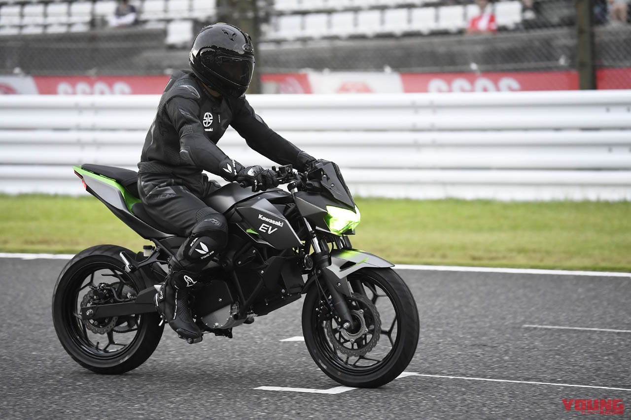 カワサキ|電動|鈴鹿8耐|【速報】カワサキ、ハイブリッドバイクの走行シーンを鈴鹿8耐で生公開!