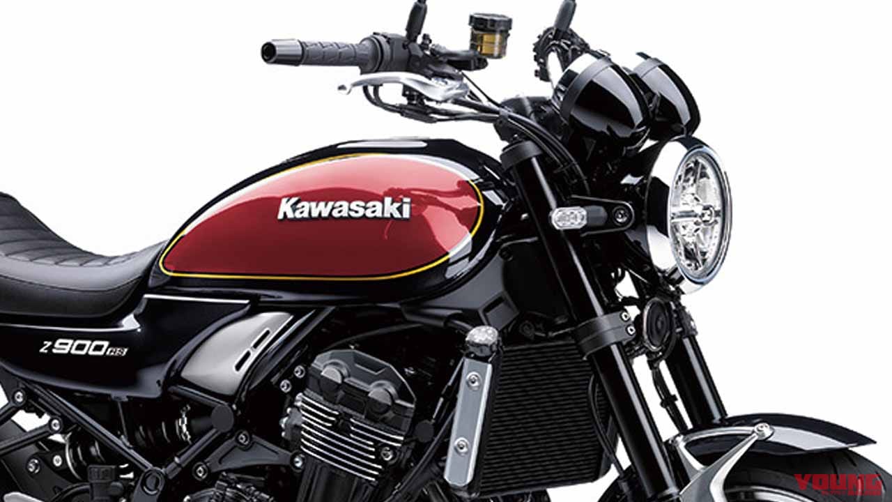 |カワサキ「Z900RS」に新色登場! 黒×赤のツートーンにゴールドライン【海外】