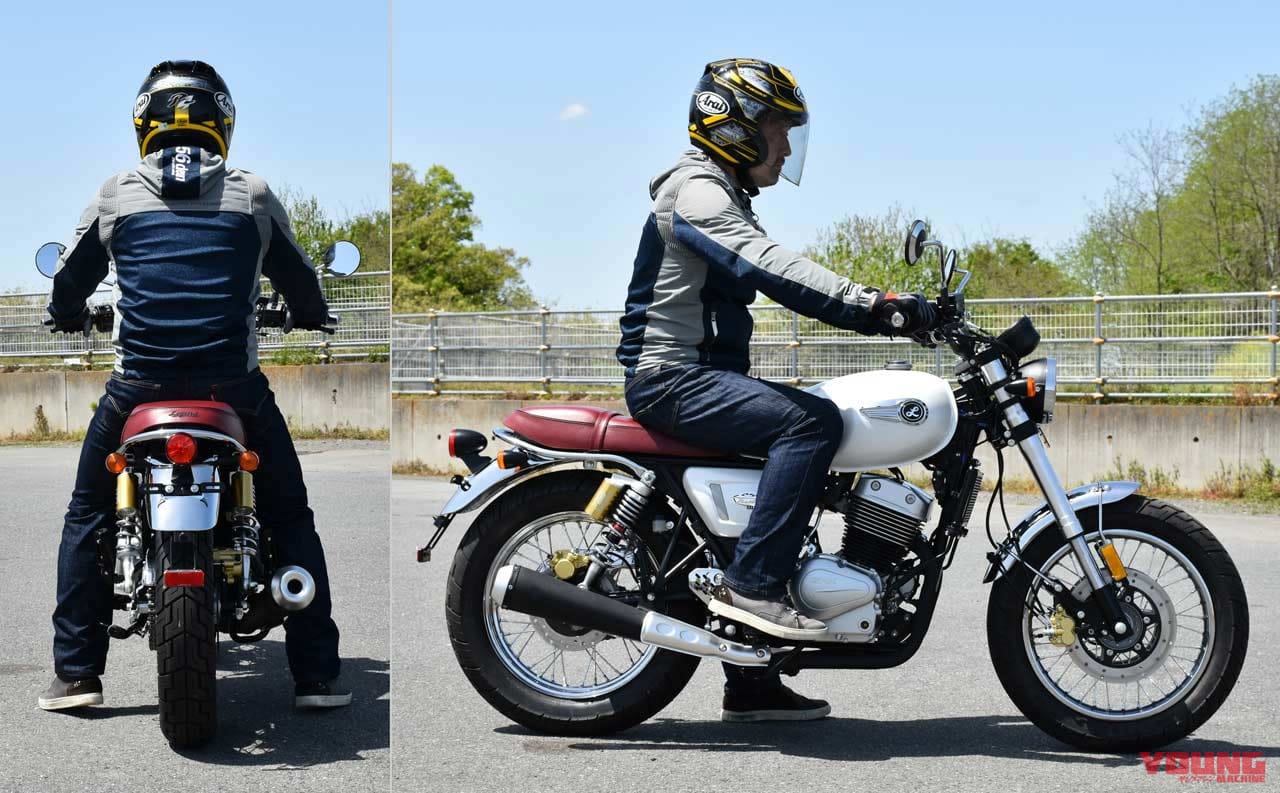 GPX レジェンド250 ブライトン|ライディングポジション|空冷ツインが気持ちいい! GPX レジェンド250 ブライトン 試乗ショートインプレッション