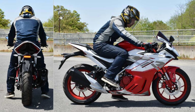 GPX デーモンGR200R|ライディングポジション|4バルブ化でさらにスポーティに変貌! GPX デーモンGR200R 試乗ショートインプレッション