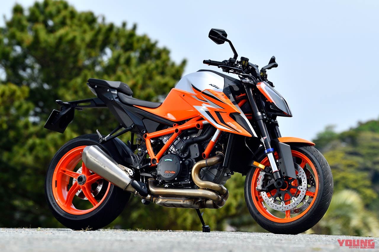 KTM 1290 SUPER DUKE R EVO|フルオート調整の次世代電制サスを搭載!【KTM 1290スーパーデュークRエヴォ】試乗ショートインプレッション