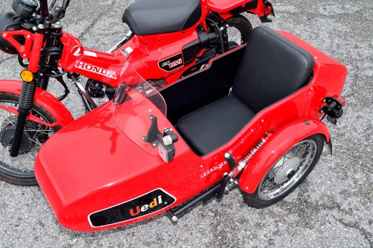 CT125ハンターカブ+ウエディ|「なにこれカワイイ!」「おもしろ!」高速道路走行も可! CT125ハンターカブ×サイドカーのディテールを解説してみた