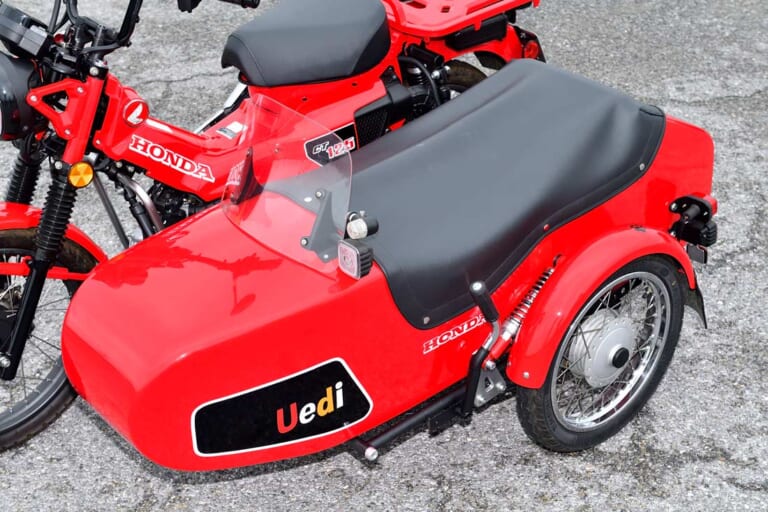 CT125ハンターカブ+ウエディ|「なにこれカワイイ!」「おもしろ!」高速道路走行も可! CT125ハンターカブ×サイドカーのディテールを解説してみた