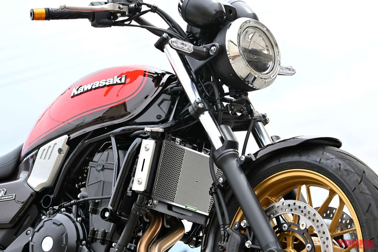 蘇ったザッパーの心臓部を確実ガード!【エッチングファクトリー Z650RS(’22~)用ラジエーターガード】