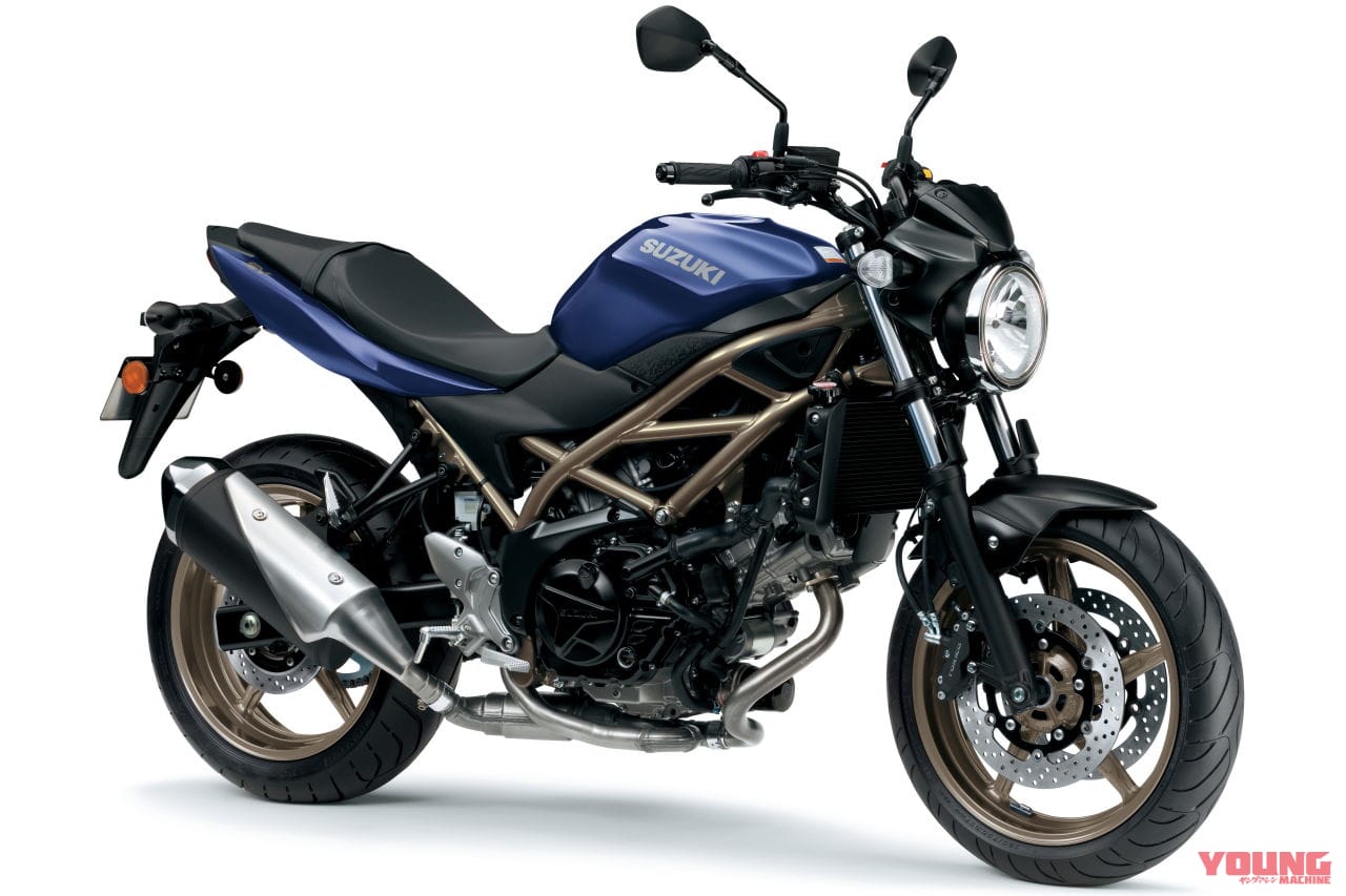 |スズキ「SV650X」「SV650」に新色登場!! ホワイトシルバーのカフェレーサーXとゴールドホイールのSV650【欧州】