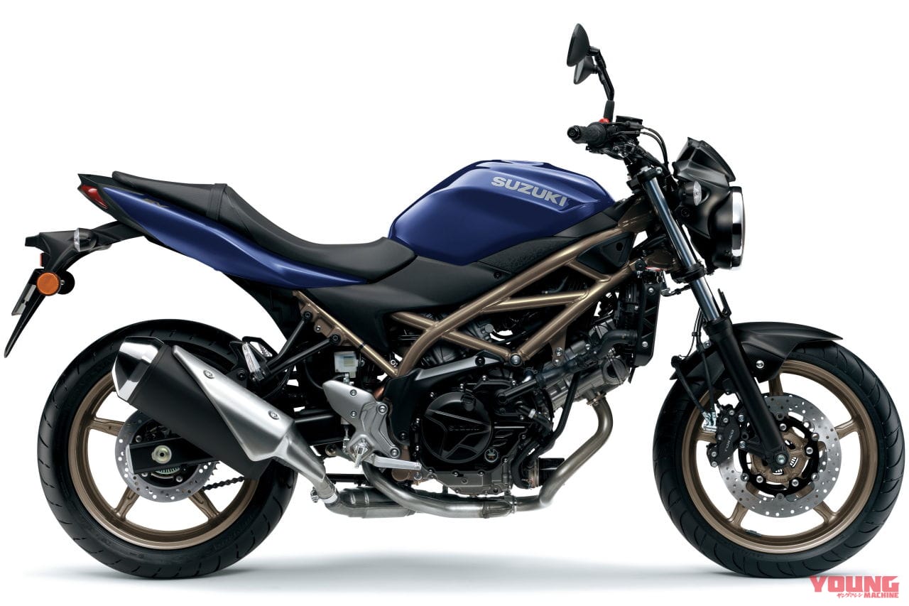 |スズキ「SV650X」「SV650」に新色登場!! ホワイトシルバーのカフェレーサーXとゴールドホイールのSV650【欧州】