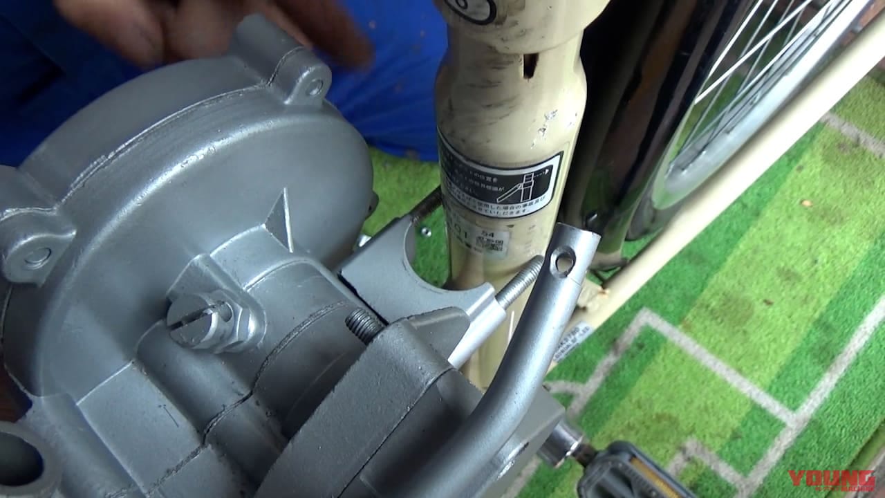 自作モペット製作記 #5|ママチャリをブッタ切ってエンジン搭載!! 原付バイク化計画進行中〈自作モペット製作記 #5〉