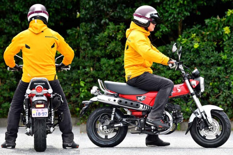 ライディングポジション|ダックス125|ダックス125とハンターカブ、同じ44万円だけど どっちがいいの? AT限定免許で乗れるホンダの身内ライバルを比較!