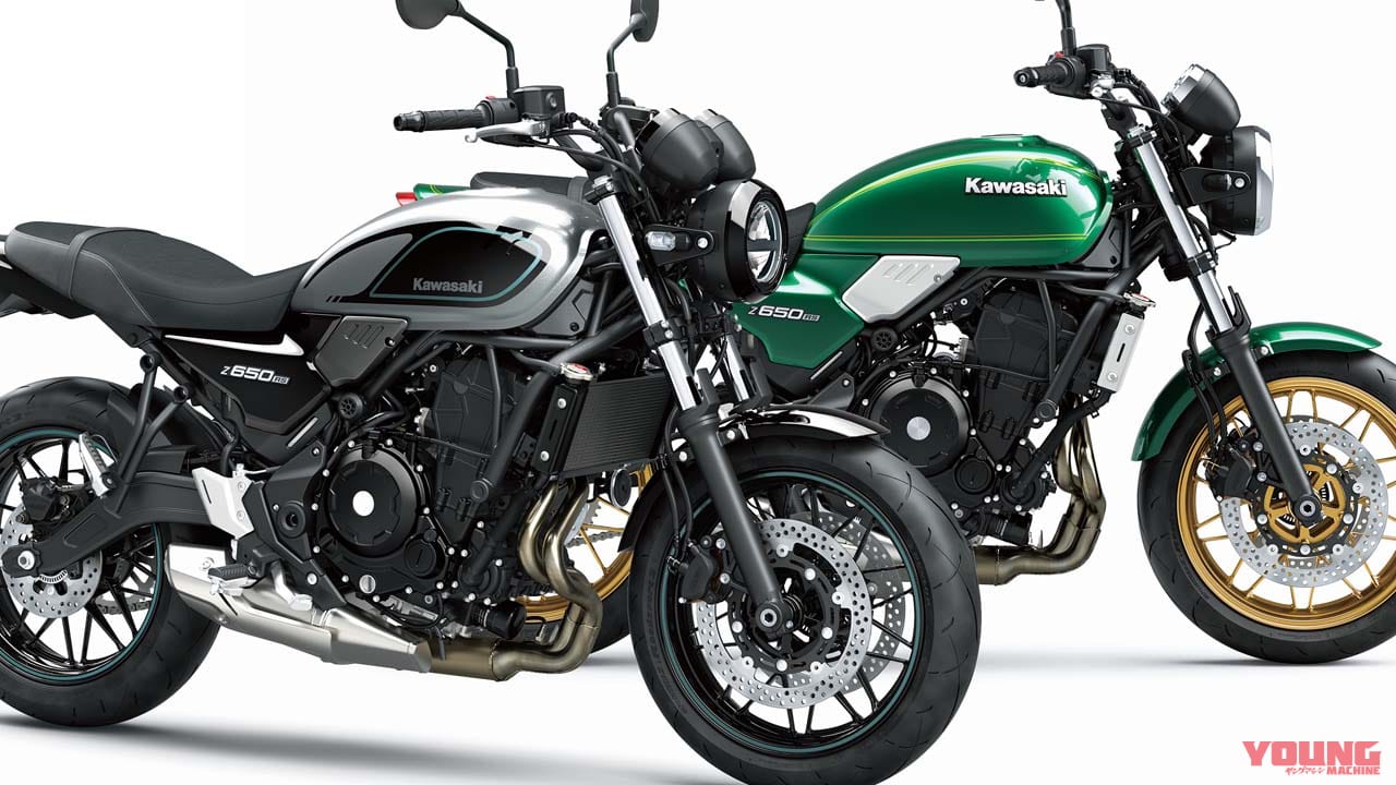 カワサキが「Z650RS」の2023年モデルを11/1に発売! グレーの新色と伝統のグリーン
