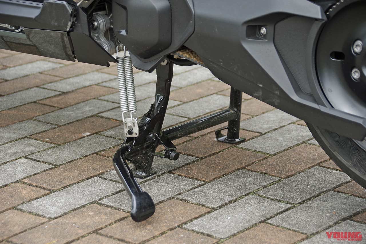 BMW CE04|センタースタンド|シティライド最適設計! BMWの電動バイク CE04試乗インプレッション