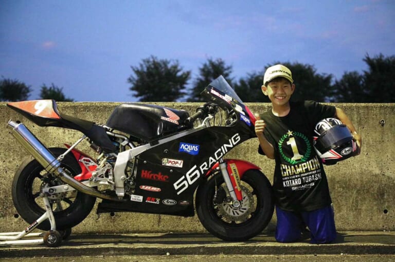 富樫虎太郎|56レーシング|関東ロードミニ選手権|小学5年生の快挙! 関東ロードミニ選手権で、56レーシングの富樫虎太郎選手がチャンピオンを獲得