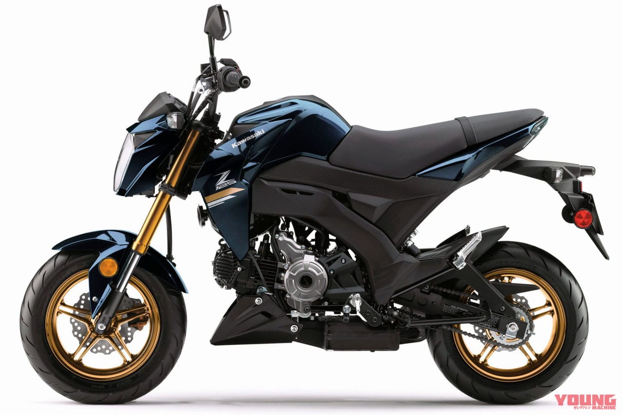 |カラフルな脚ゲット! カワサキ「Z125プロ」登場、ニューカラーはインドネシアをしのぐ3色展開【北米】