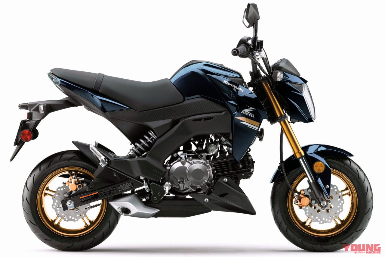 |カラフルな脚ゲット! カワサキ「Z125プロ」登場、ニューカラーはインドネシアをしのぐ3色展開【北米】