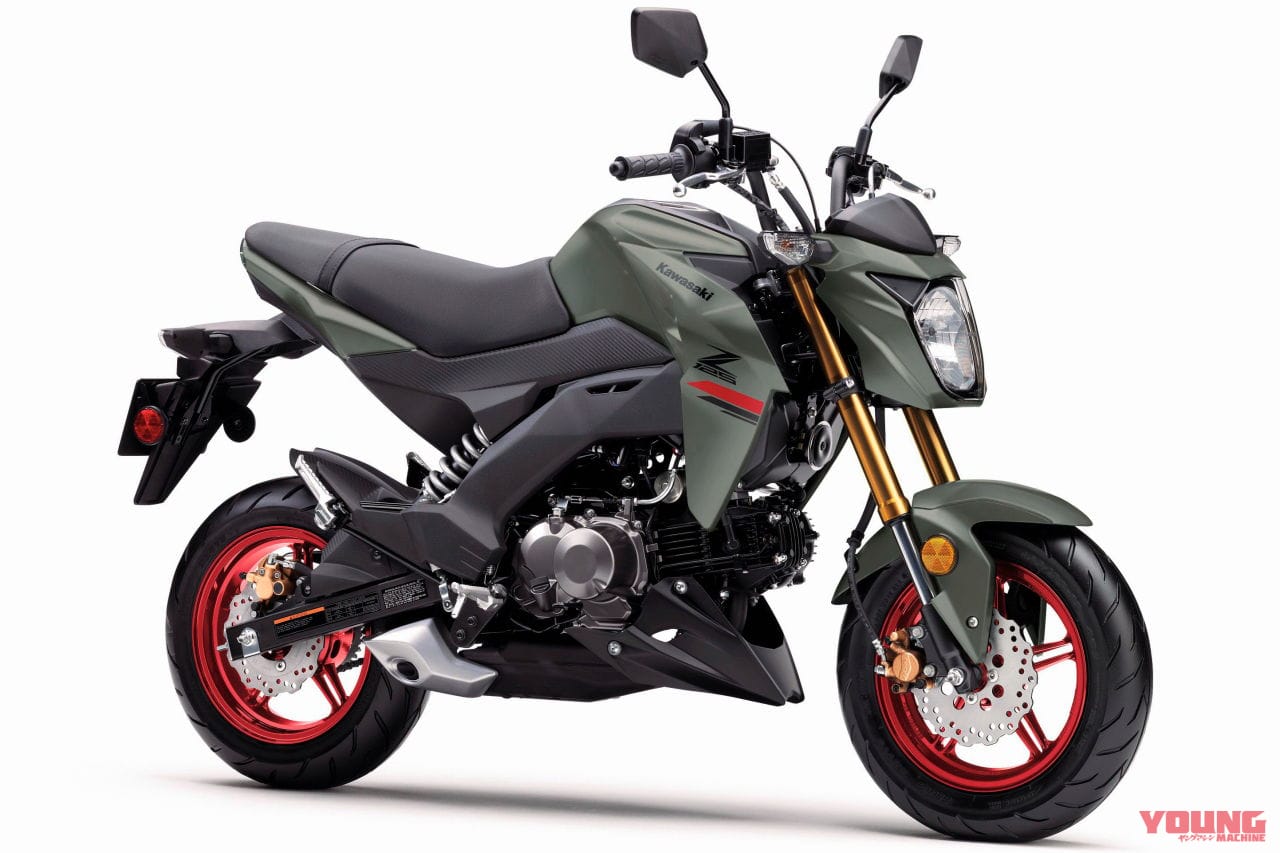 |カラフルな脚ゲット! カワサキ「Z125プロ」登場、ニューカラーはインドネシアをしのぐ3色展開【北米】