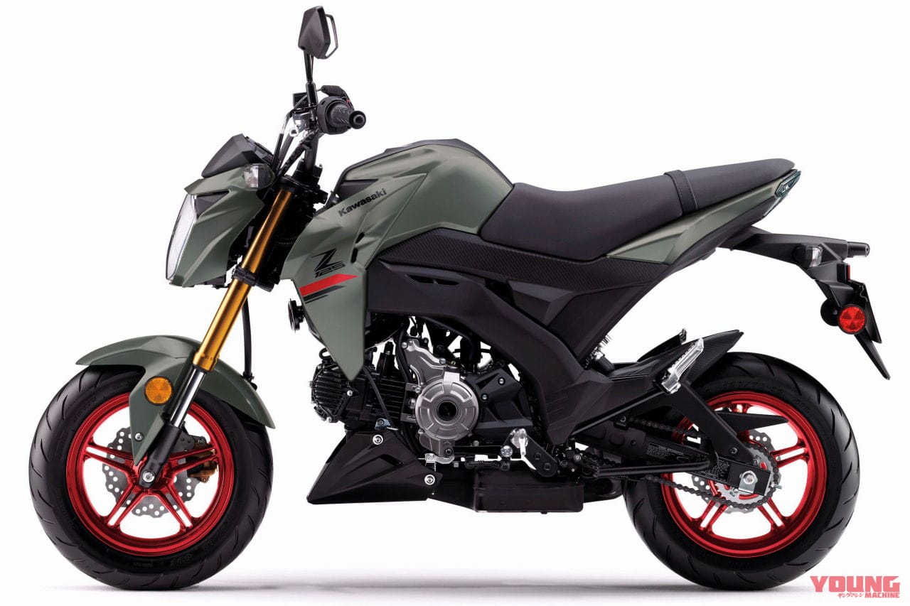 |カラフルな脚ゲット! カワサキ「Z125プロ」登場、ニューカラーはインドネシアをしのぐ3色展開【北米】