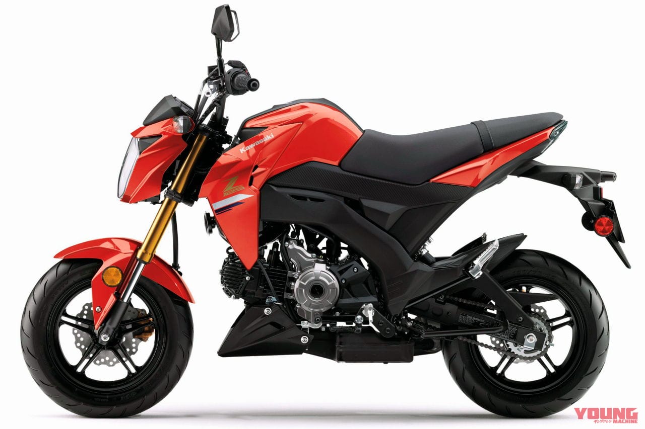 |カラフルな脚ゲット! カワサキ「Z125プロ」登場、ニューカラーはインドネシアをしのぐ3色展開【北米】